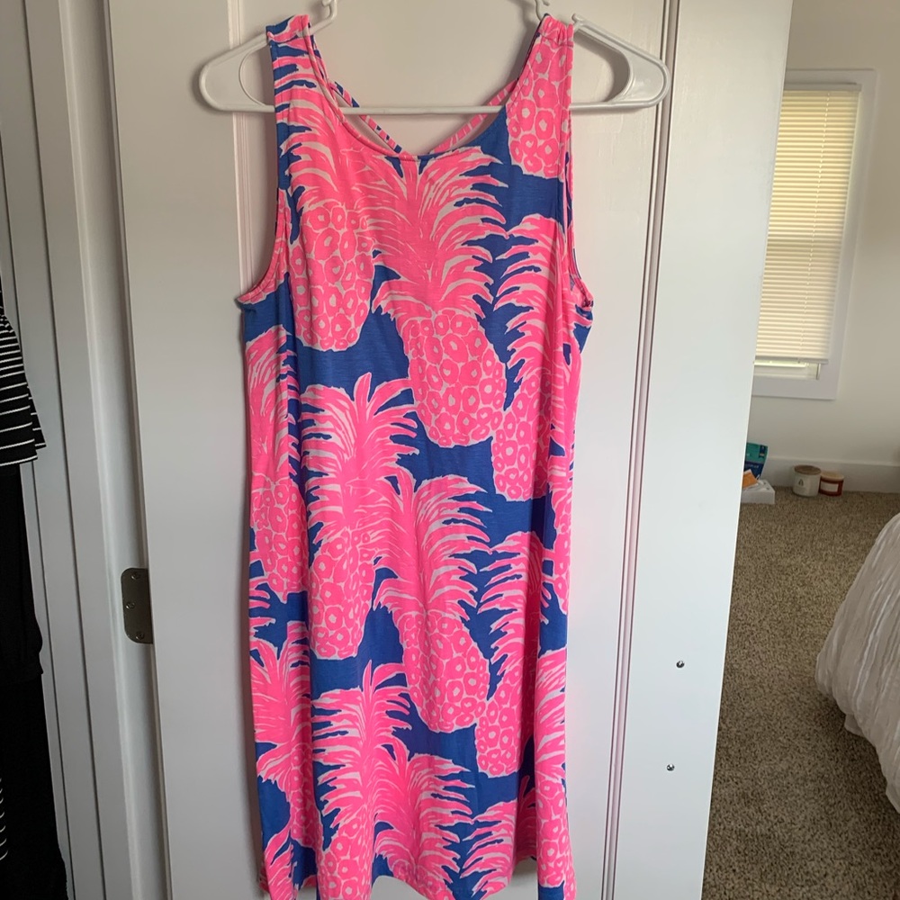 Lilly Pulitzer sundress with pineapples